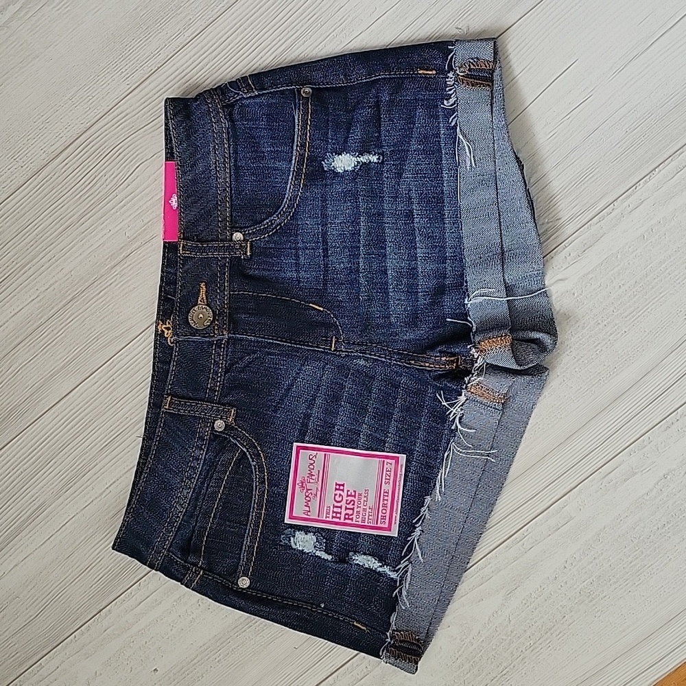 NWT Almost Famous Distressed Denim Shorts